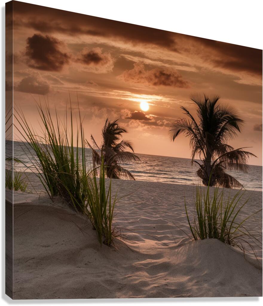 imaginez ceci vous vous trouvez sur une plage de Canvas Print