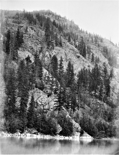 Assiniboine Bluff British Columbia Canada - Vintage Photo - circa 1871 by Canadian Retro