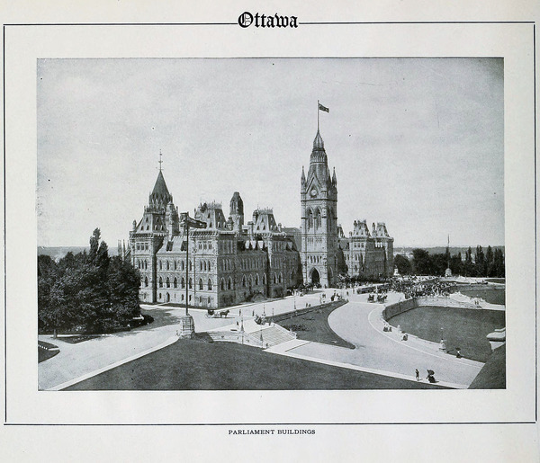 Canadian Parliament Buildings - Ottawa Ontario Canada - circa 1910 by Canadian Retro