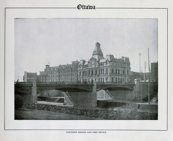 Dufferin Bridge Post Office - Ottawa Ontario Canada - circa 1910 by Canadian Retro