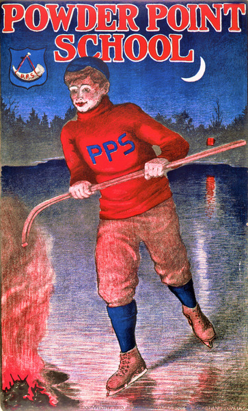 Powder Point School Ice Hockey Team - Duxbury Massachusetts - circa 1903 by Canadian Retro