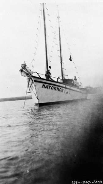 Trading schooner Hayokhok Herschel Island Northwest Territories Canada by Canadian Retro