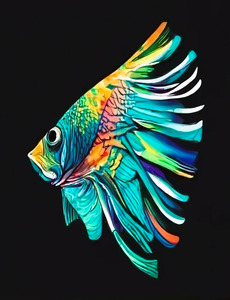 Beautiful modern fish