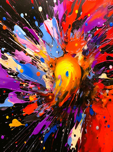Relief effect paint stain