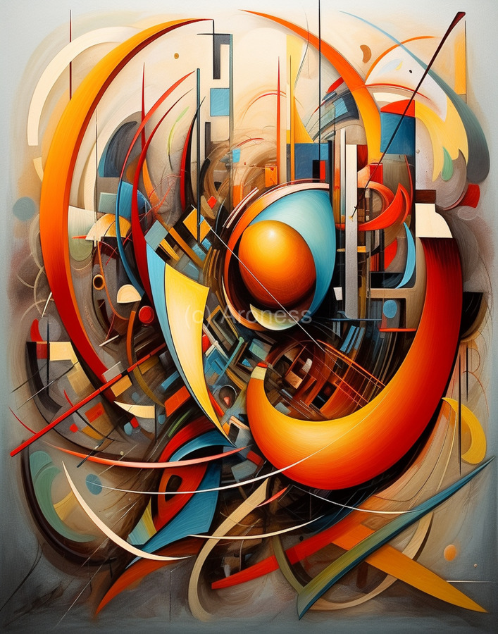 アート・オブ・アクサン（５５ＣＤ）The Art of ACCENT Abstract Art Original Whimsical Modern Landscape Painting