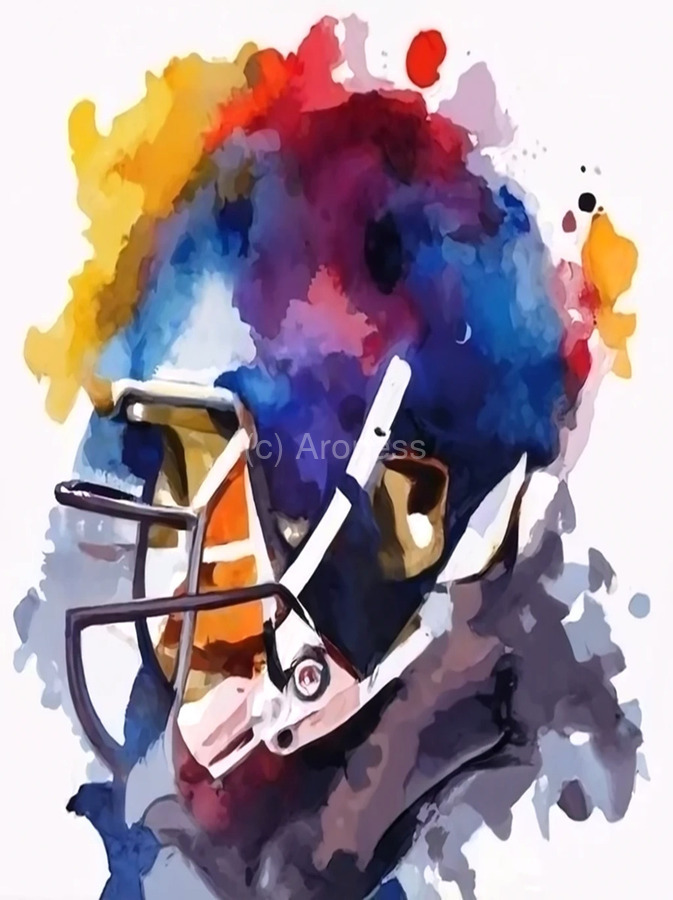 abstract modern art american football helmet by Aroness Wall Art abstract modern art american football helmet by Aroness Wall Art