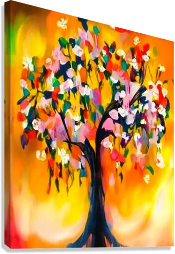 Magic tree painting Canvas Print