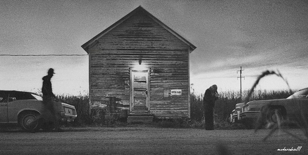 VOTING PLACE RURAL IOWA 1976 by Bob Modersohn
