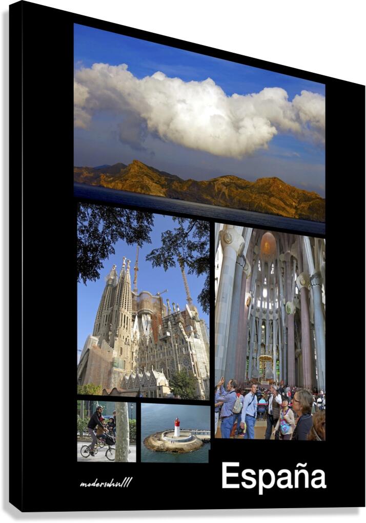 Espana poster Canvas Print