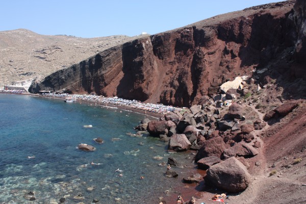 Red Beach Greece Print