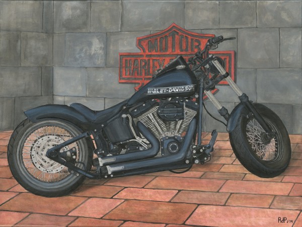 Harley Davidson Motorcycle by RDPJArt