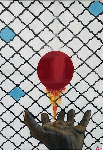 Hand and Ball by Connie Carleton Art