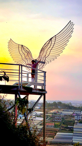 An Angel at Sunset