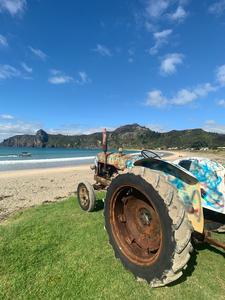Colorful Tractor on the Beach