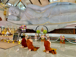 Praying White Buddha