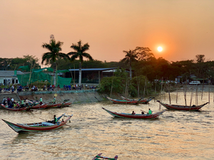 Sunset for the Boatmen