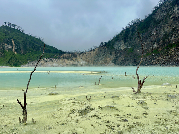 White Crater Java Indonesia 1 Print