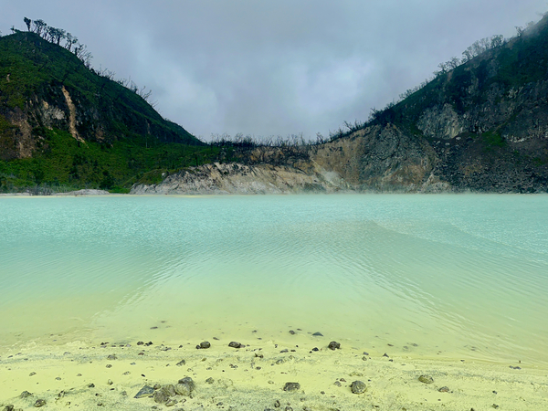 White Crater Java Indonesia 3 Print