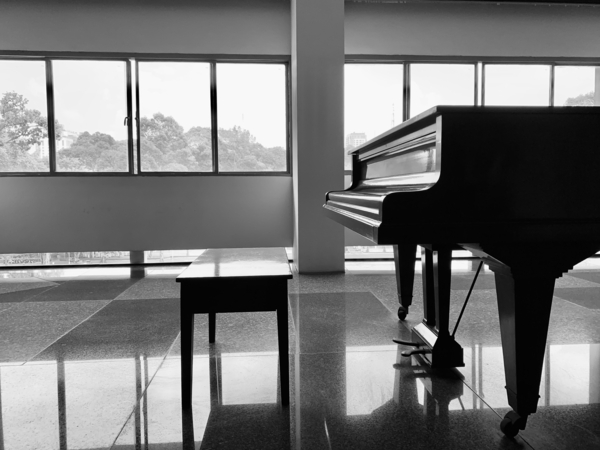 BW Piano Print