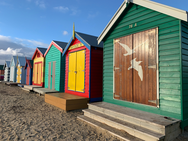 Beach Huts Print