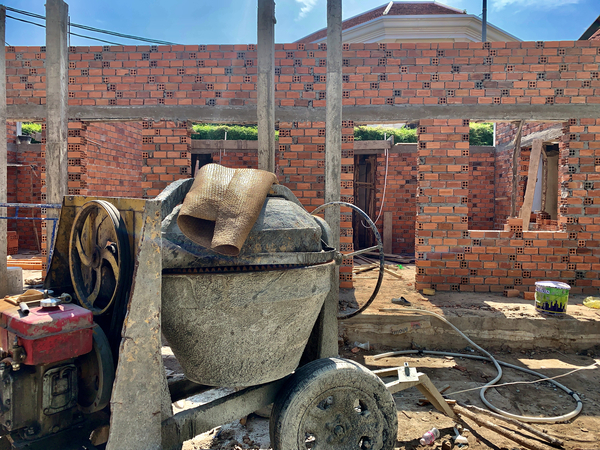 Brick House On the Way by Jimmy Roy Photos