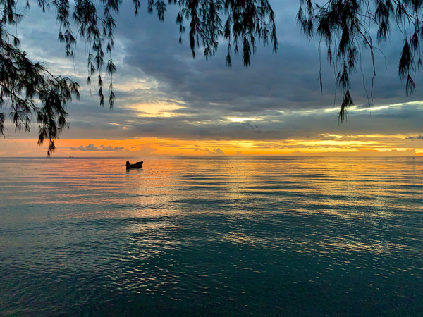 Calming Sunset Reflections Print