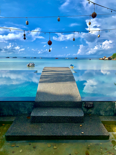 Clouds in the Pool Print