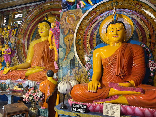 Double Buddha Print
