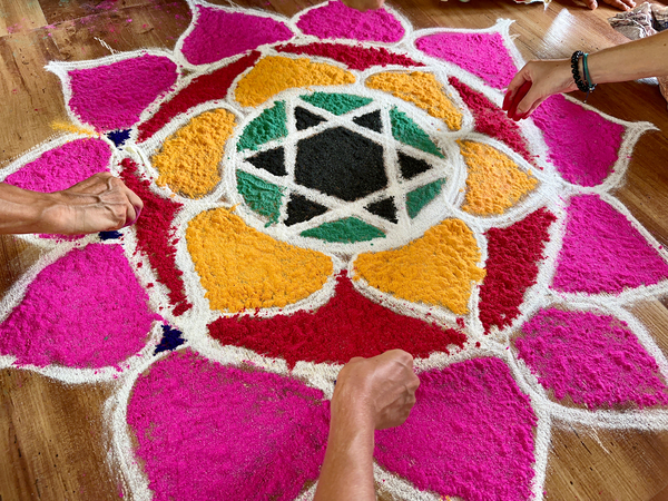 Mandala Hands Print