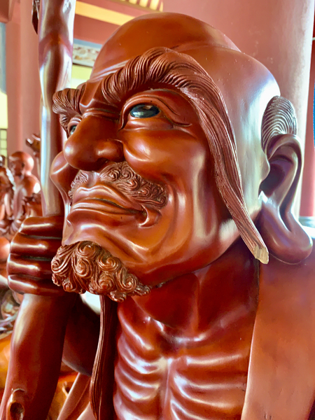 Red Statue Print