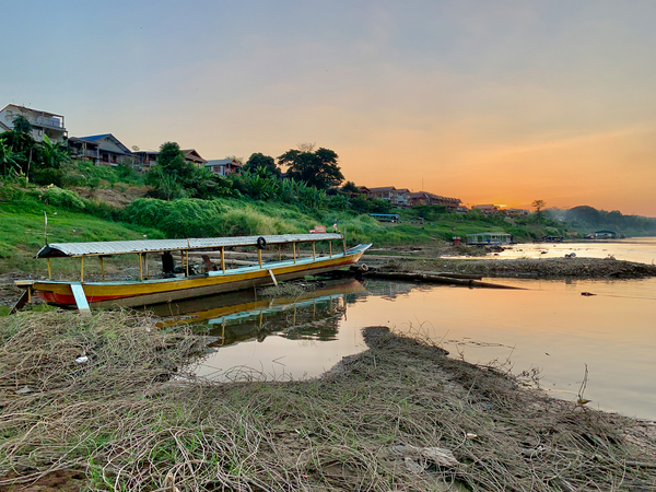 Sunset Boat Print