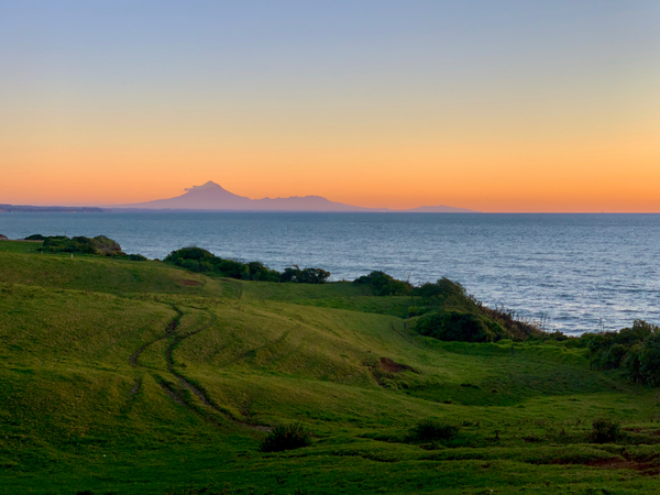 Sunset with View on a Volcano Print