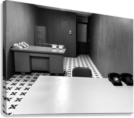 BW Old Office Canvas Print