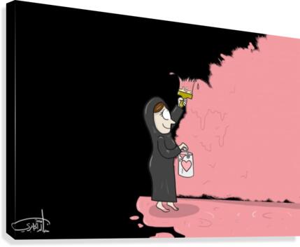 Pinky World Canvas Print