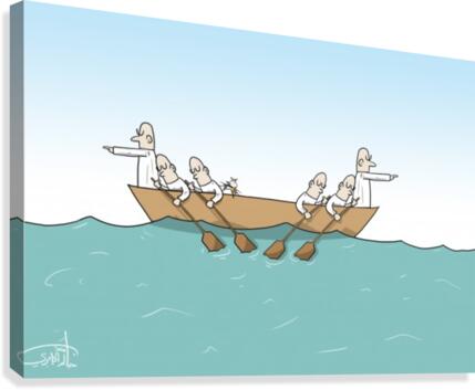 Team Work Canvas Print