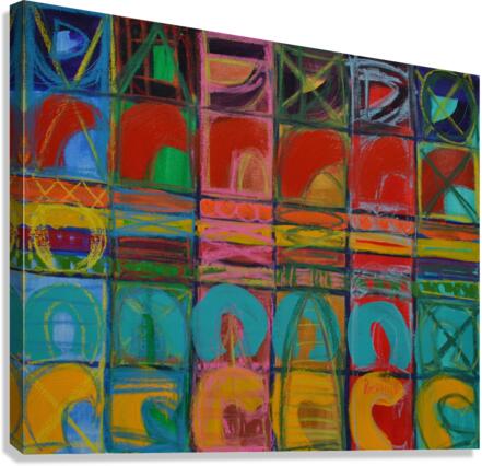 Rainbow Macaroni Canvas Print