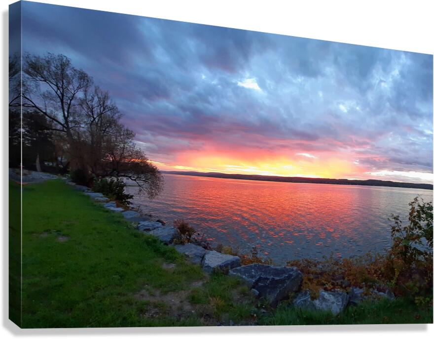 Ontario Beach Sunset E Canvas Print