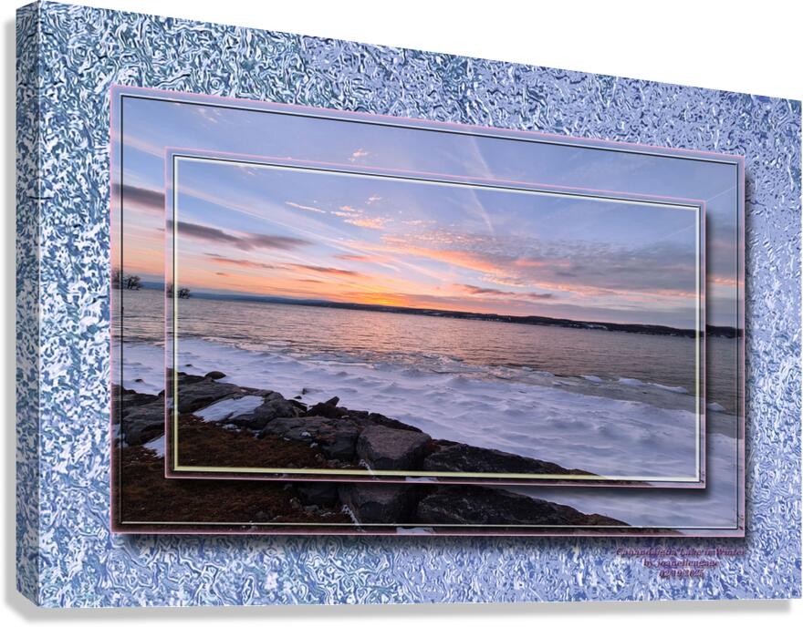 Canandaigua Lake in Winter Canvas Print