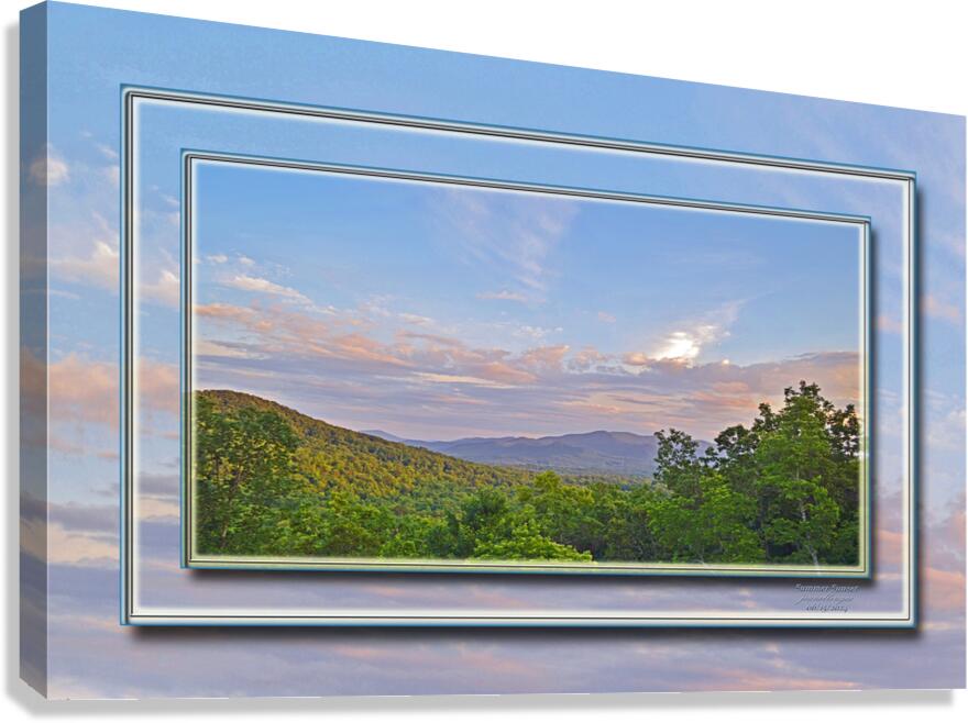 Summer Sunset  Canvas Print