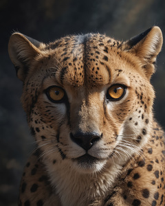 Close Up Portrait of a Cheetah