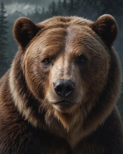 Majestic Brown Bear Portrait