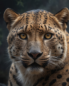 Close Up Portrait of a Leopard