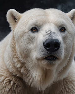 Close Up Portrait of a Polar Bear