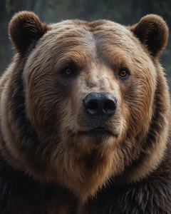 Majestic Brown Bear Portrait