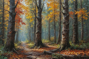 Autumn Forest Pathway