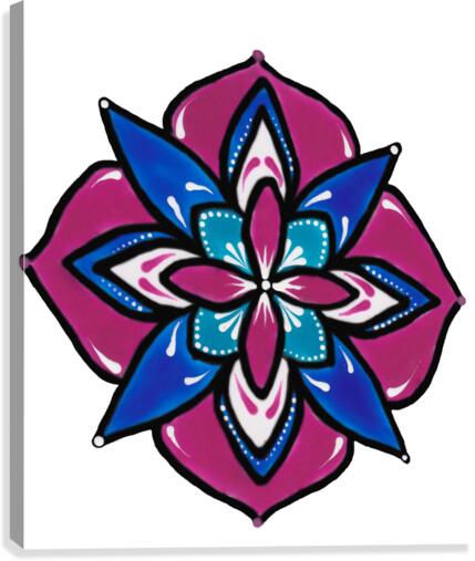 flower mandala  Canvas Print