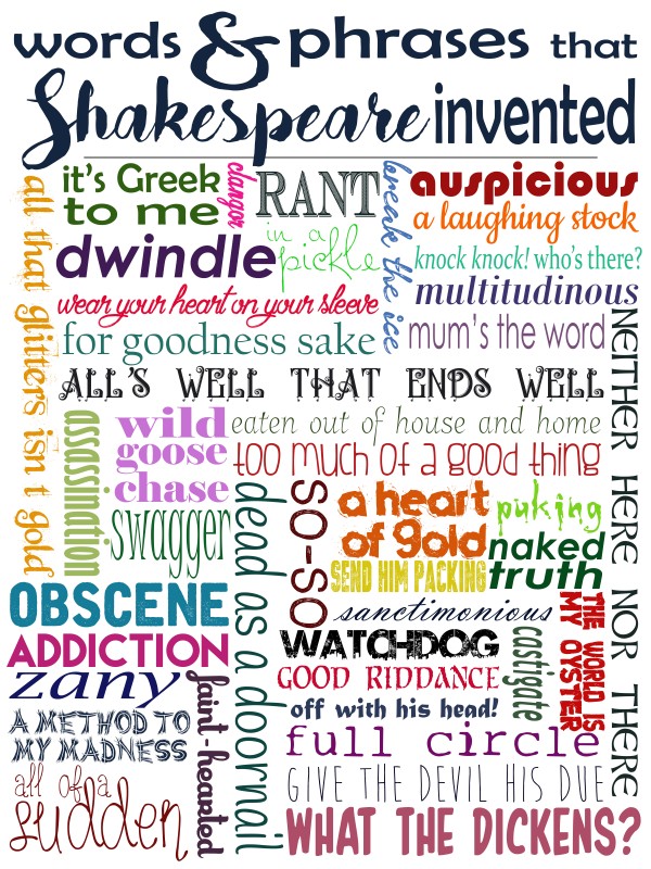 Shakespeare Words & Phrases by Whimsically Read