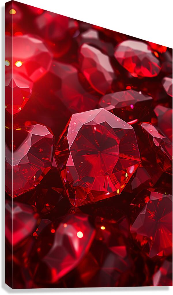 ruby background cinematic lighting Canvas Print
