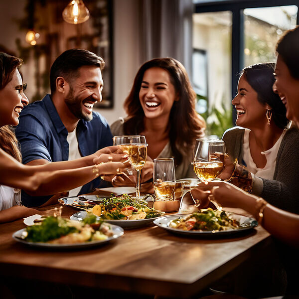 Shared Smiles: A Family Feast Print