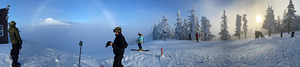 Snowbow over Mt Hood from Ski Bowl